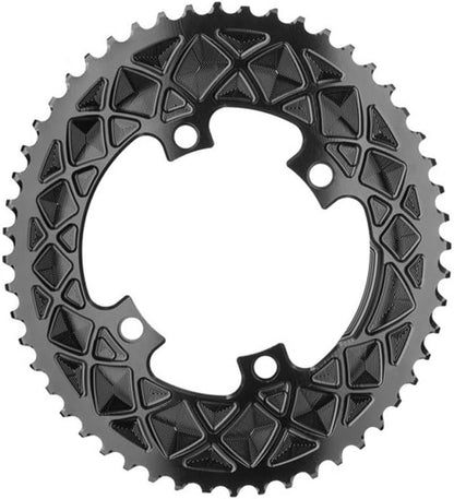 ABSOLUTE BLACK CHAINRING ABSOLUTEBLACK OVAL 110mm 52T 4B 2X BK by ABSOLUTE BLACK
