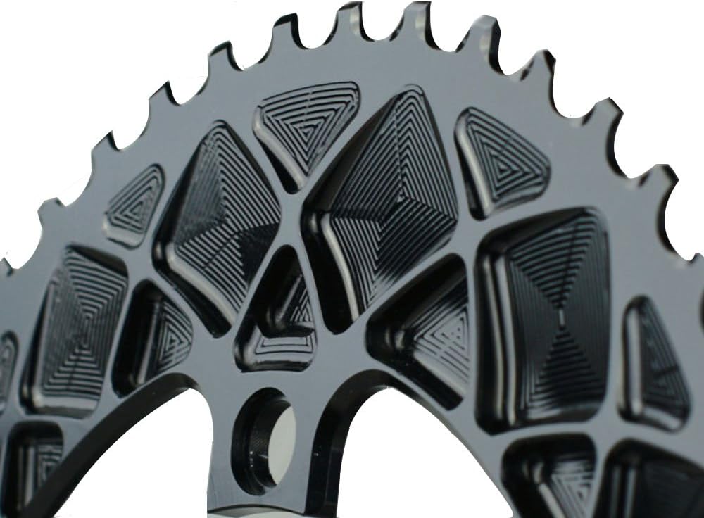 ABSOLUTE BLACK CHAINRING ABSOLUTEBLACK OVAL 110mm 52T 4B 2X BK by ABSOLUTE BLACK