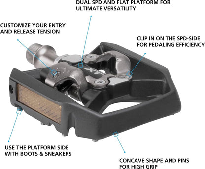 Shimano PD-T8000 XT MTB SPD Trekking pedals, single-sided mechanism