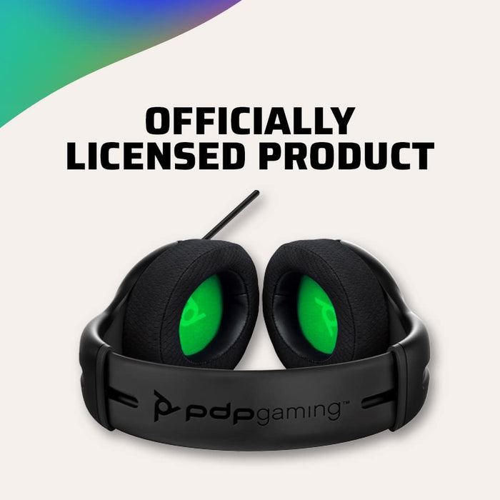 PDP Gaming LVL50 Wired Headset with Mic for Xbox One, Series X|S - PC, iPad, Mac, Laptop Compatible - Noise Cancelling Microphone, Bass Boost, Lightweight, Soft Comfort Over Ear Headphones - Black Wir