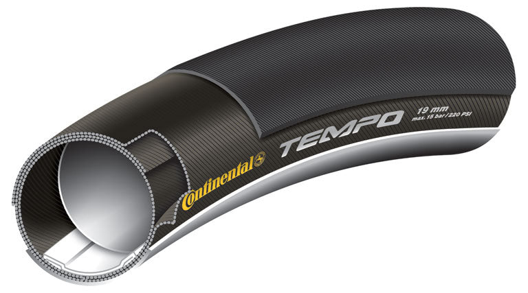 Continental Tempo II Tyre Tubular Blackchili Compound Black/Black 28"X22Mm