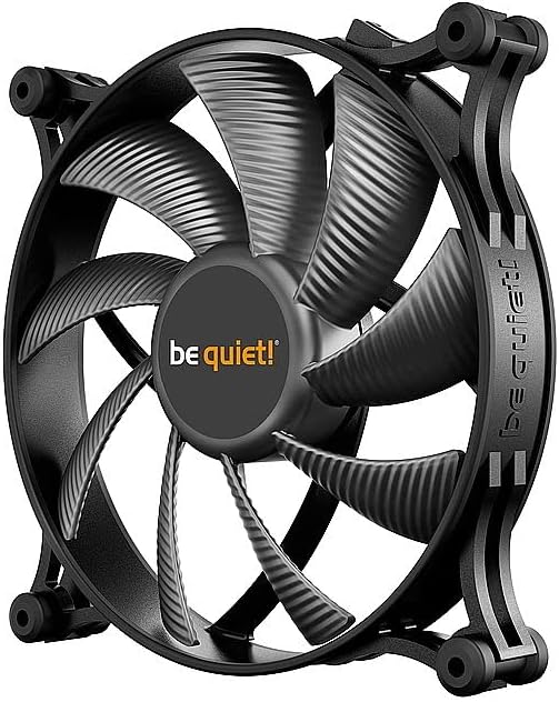 be quiet! Shadow Wings 2 140mm PWM Lüfter, hohe Höchstgeschwindigkeit, niedrige Mindestdrehzahl, optimierter Lüfterrahmen, außergewöhnlich hoher Luftdruck, sehr leiser Betrieb, Rifle-Lager, BL087