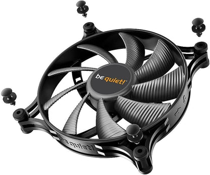 be quiet! Shadow Wings 2 140mm PWM Lüfter, hohe Höchstgeschwindigkeit, niedrige Mindestdrehzahl, optimierter Lüfterrahmen, außergewöhnlich hoher Luftdruck, sehr leiser Betrieb, Rifle-Lager, BL087