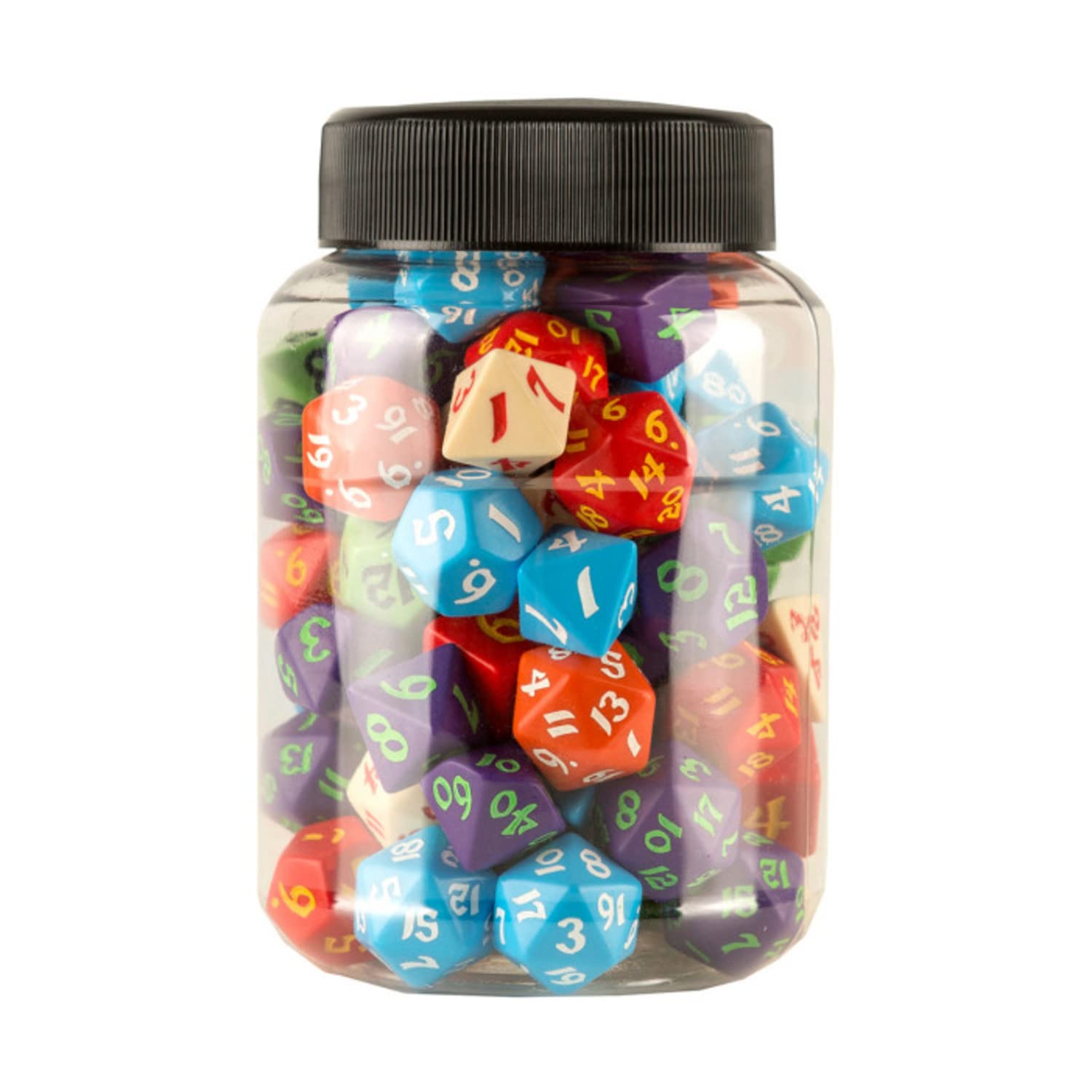 Pot rond de dés de RPG classiques (80