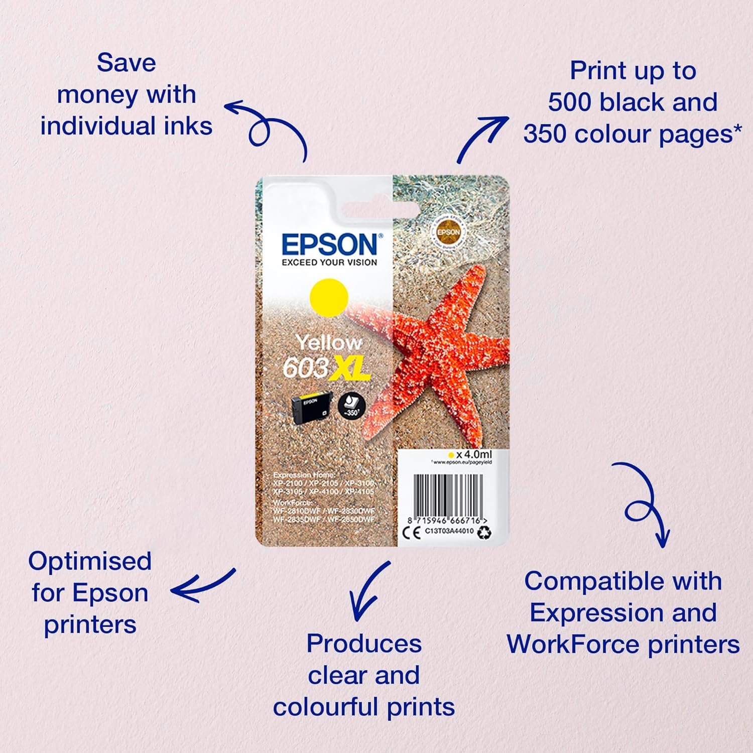 Epson Ink Cartridge, Yellow