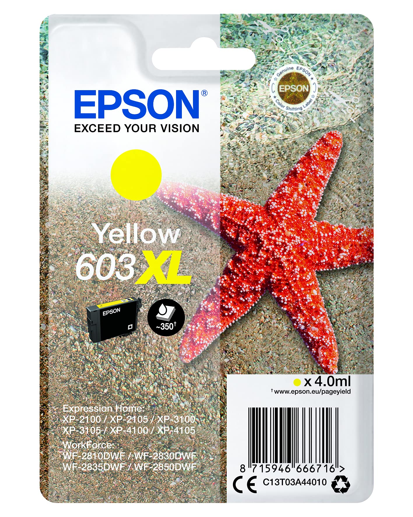 Epson Ink Cartridge, Yellow