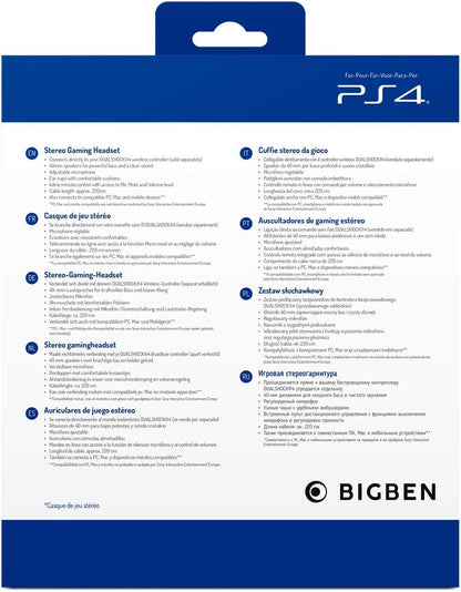 Bigben Stereo Gaming Headset for PS4 V3 (Blue
