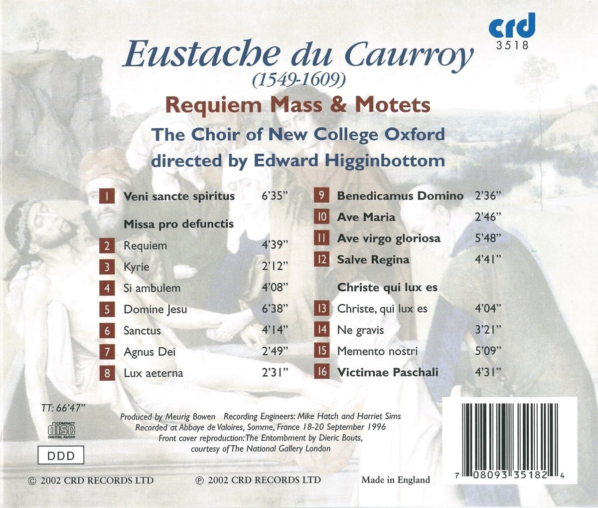 Eustache Du Caurroy: Requiem Mass & Motets