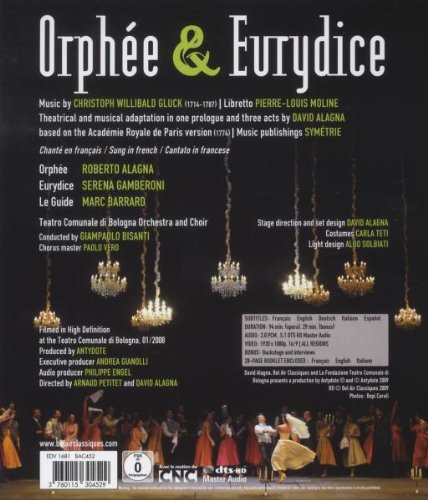 Gluck: Orphee & Eurydice (Alagna, Gamberoni, Barrard/Bologna/Bisanti)