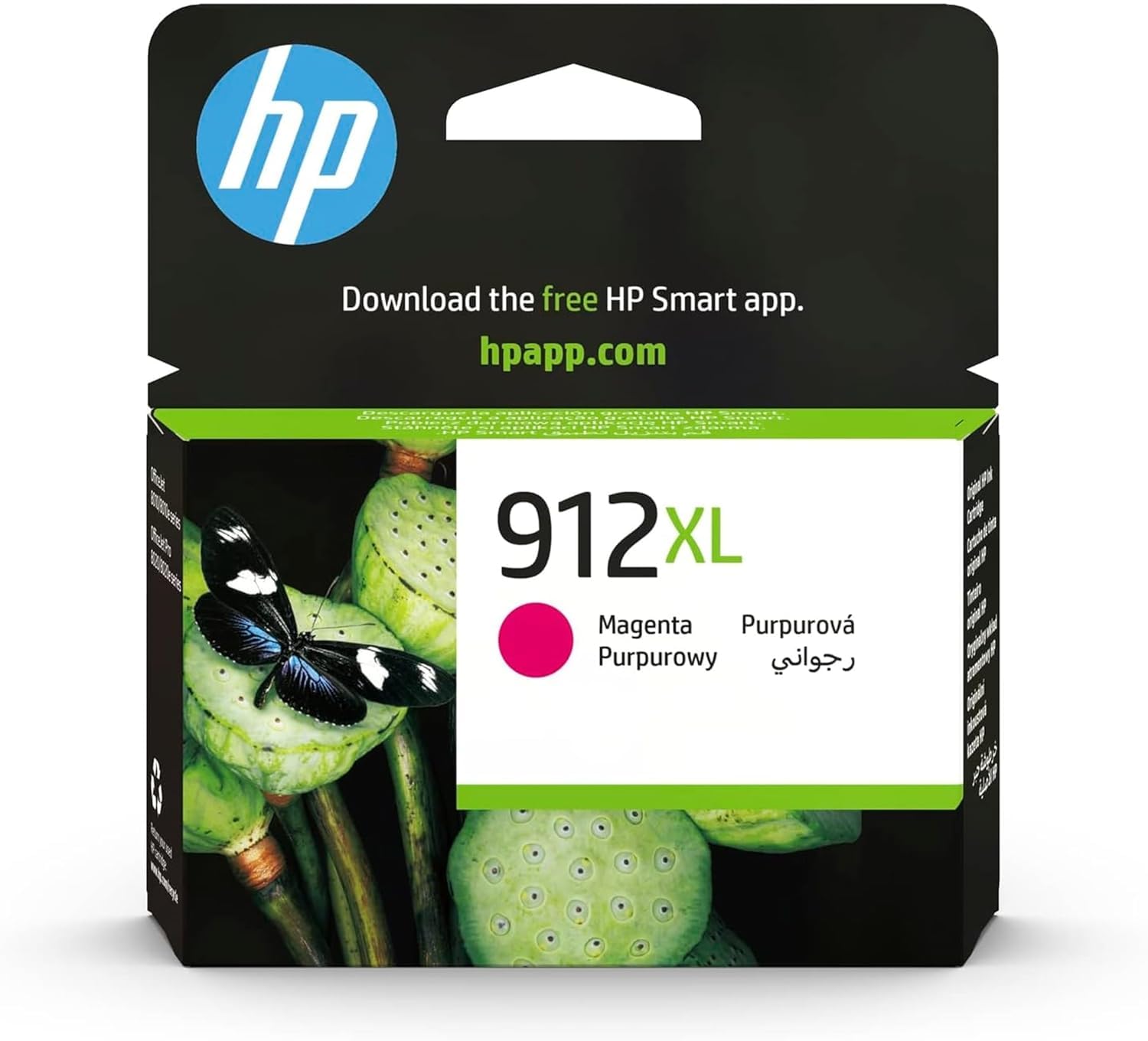 HP 912XL Magenta, 3YL82AE, Cartuccia Originale HP da 825 Pagine, ad Alta Capacità, Compatibile con Stampanti HP OfficeJet Pro Serie 8010 e 8020