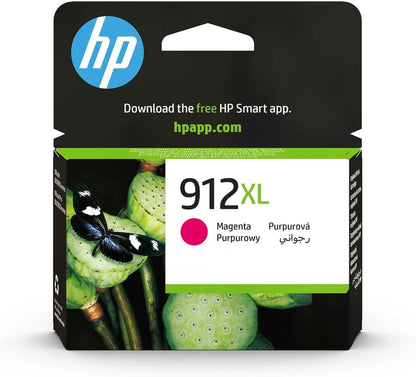 HP 912XL Magenta, 3YL82AE, Cartuccia Originale HP da 825 Pagine, ad Alta Capacità, Compatibile con Stampanti HP OfficeJet Pro Serie 8010 e 8020