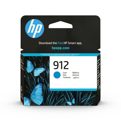 HP 3YL77AE 912 Original Ink Cartridge, Cyan, Single Pack