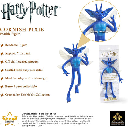 The Noble Collection Bendable Cornish Pixie Figure Officially Licensed 7in (18 cm) Harry Potter Bendable Toy Posable Collectable Chamber of Secrets Doll Figure - For Kids & Adults