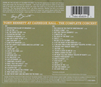 Tony Bennett-At Carnegie Hall -2Cd