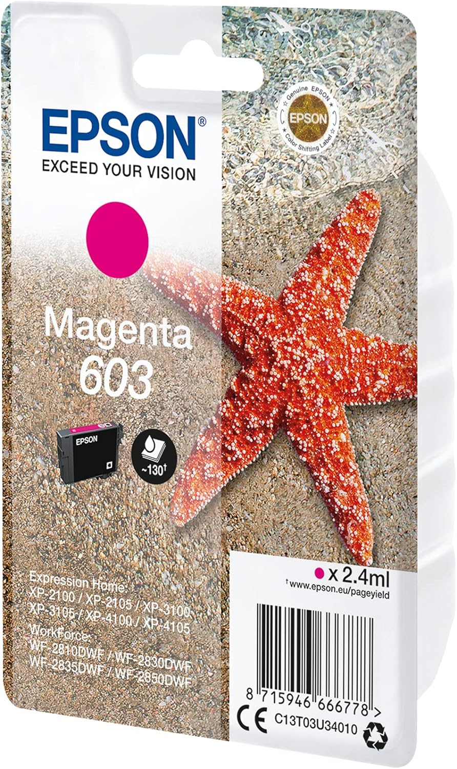 Epson 603 Magenta Starfish Genuine, Ink Cartridge