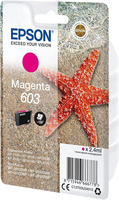 Epson 603 Magenta Starfish Genuine, Ink Cartridge