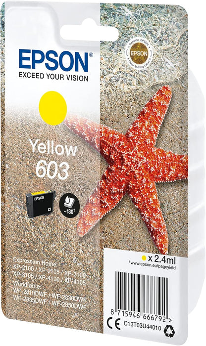 Epson 603 Yellow Starfish Genuine, Ink Cartridge