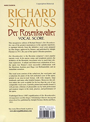 Der Rosenkavalier: Vocal Score