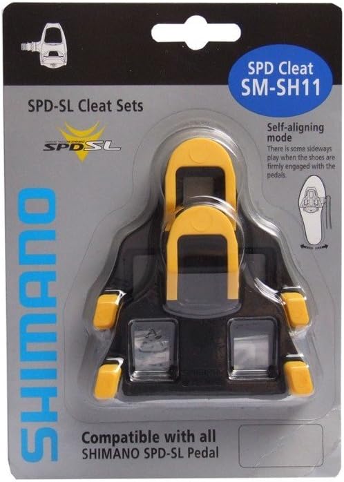 Shimano SM-SH11 SPD SL-Cleats , Centre Pivot Floating, Yellow