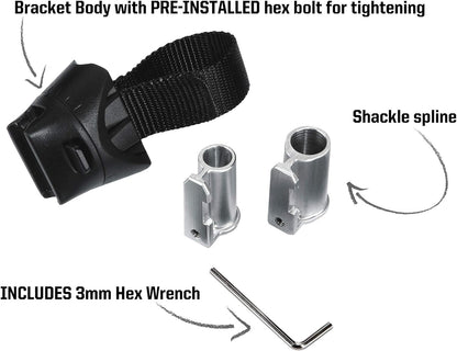 Kryptonite Transit U Lock kit,Black,25 mm x 80 mm