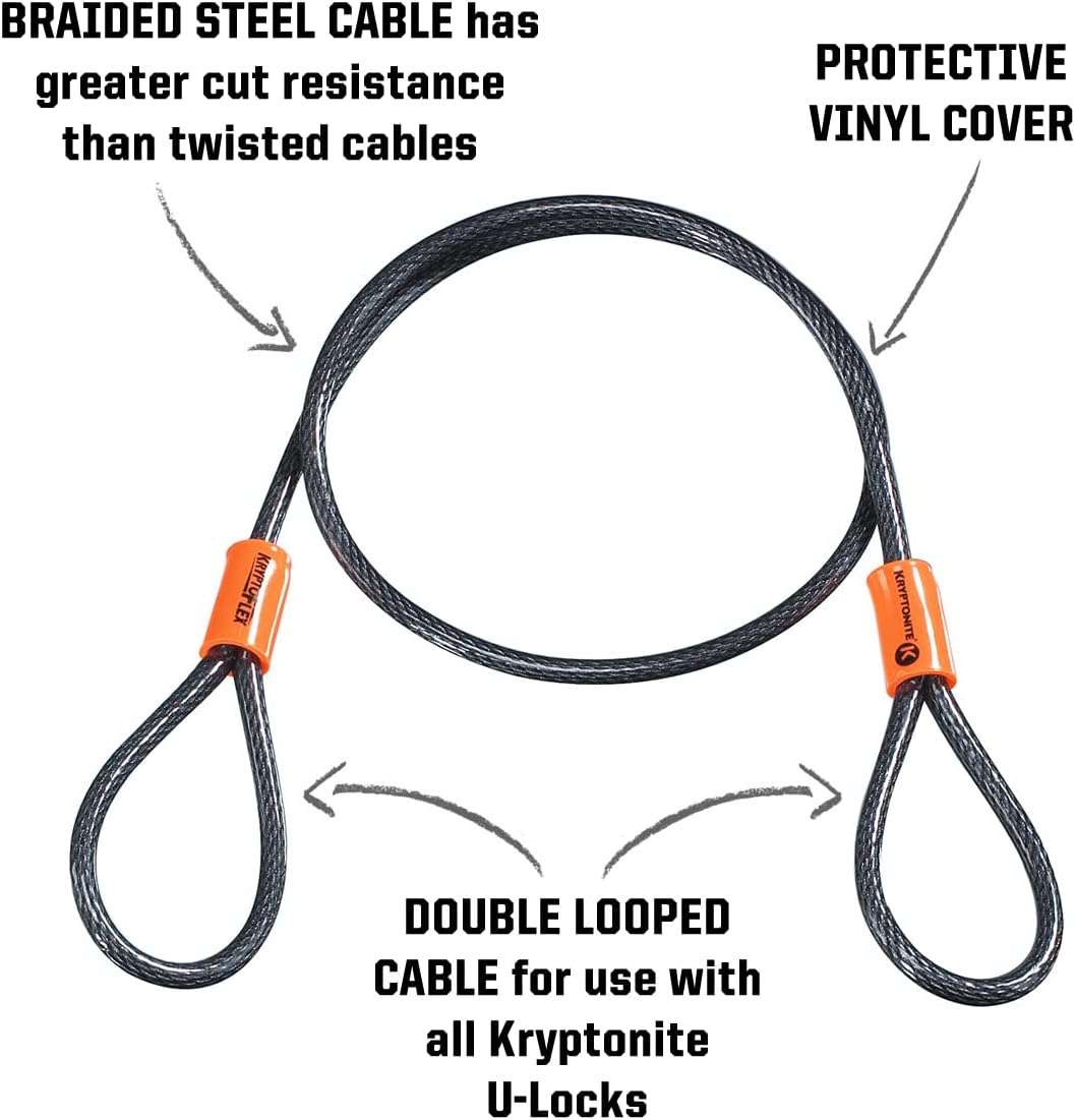 Kryptonite loop cable Krypto Flex 76 cm, ⌀5mm, grey