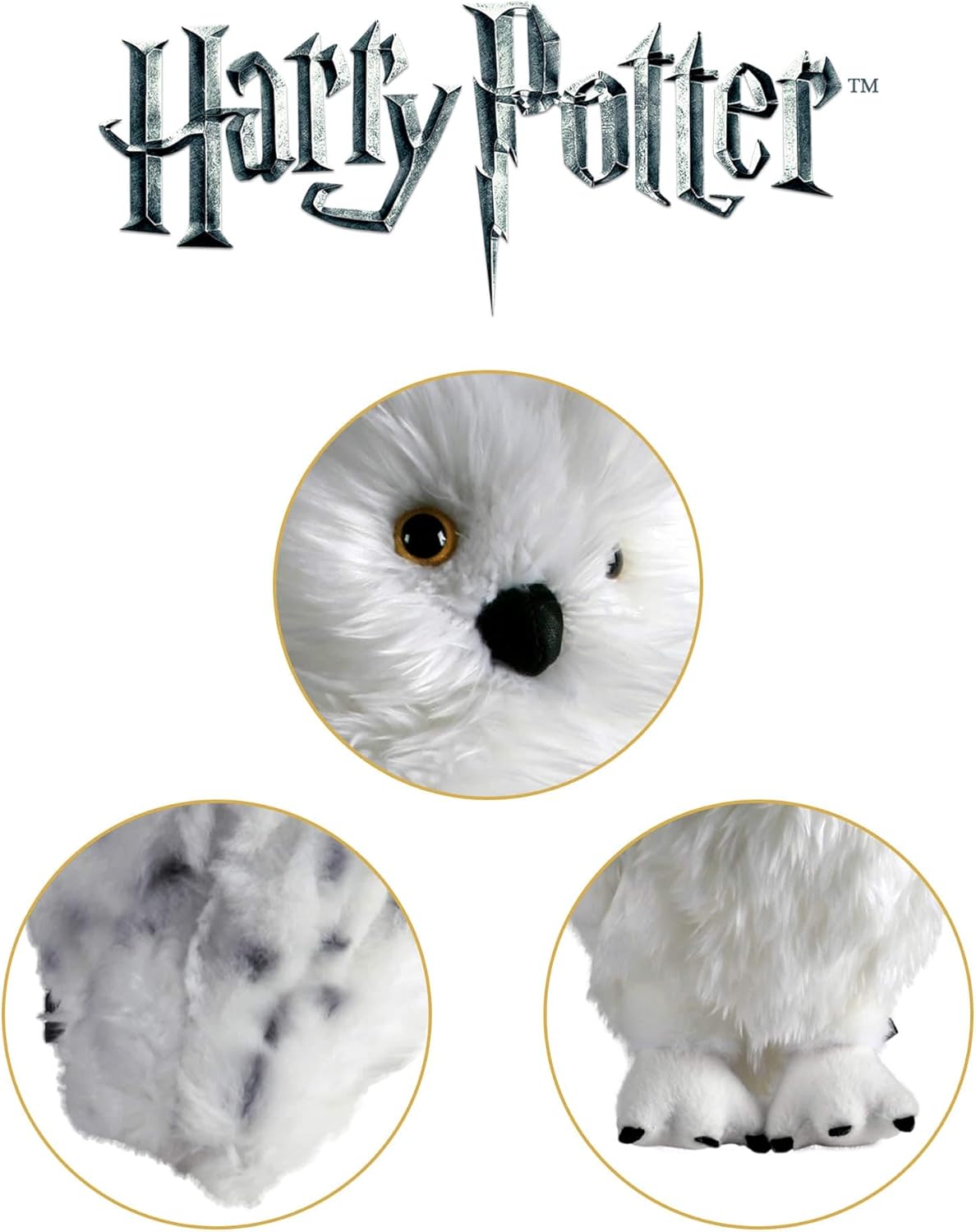The Noble Collection Hedwig Plush In Tray Officially Licensed 12in (30cm) Harry Potter Toy Dolls Snowy Owl Plush - For Kids & Adults
