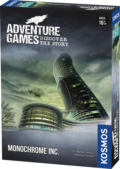 Thames & Kosmos, 695132, Adventure Game: Monochrome, Discover The Story, Cooperative Board Game,1-4 Players, Ages 16+