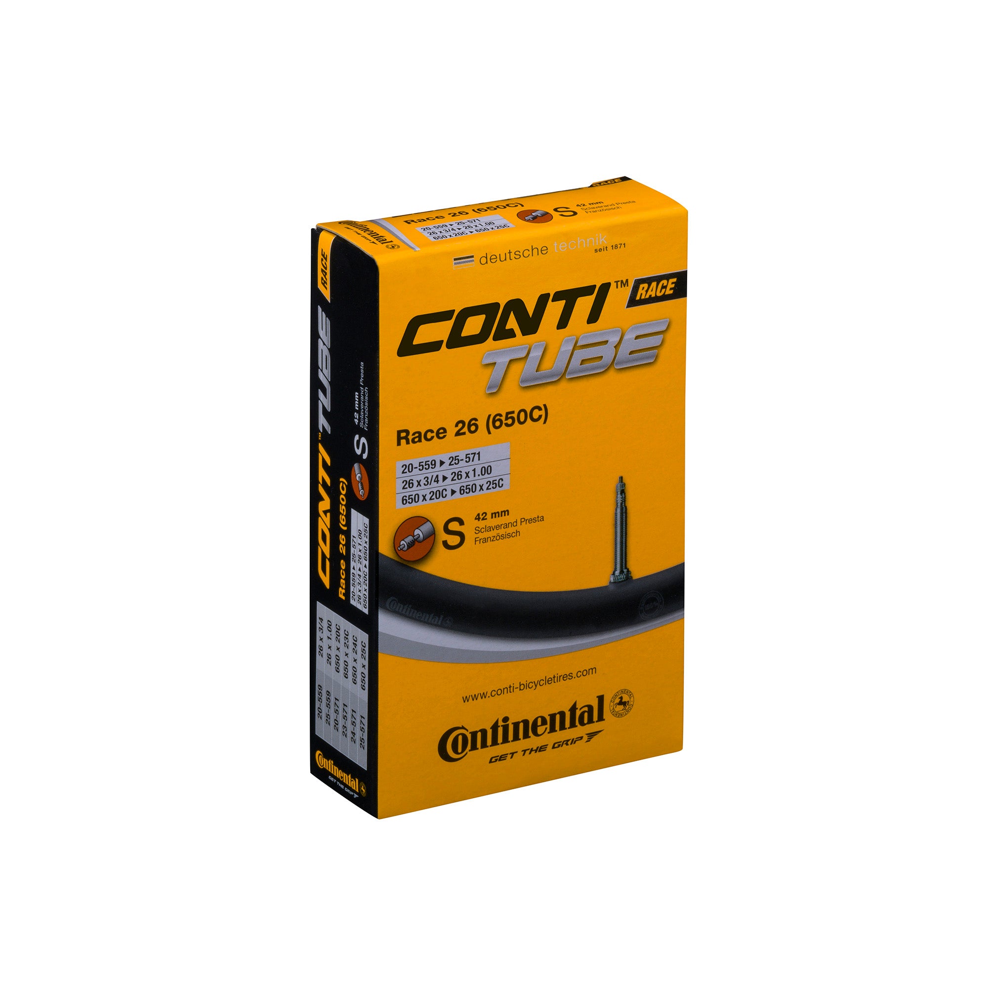 Continental Race Tube Presta 42Mm Valve Black 700X25-35C