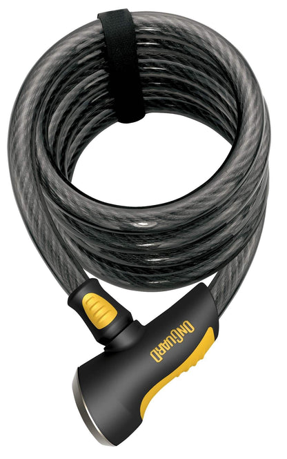 On-Guard Doberman-8027 Keyed Coil Lock - Black, 18.5 x 1.5 cm