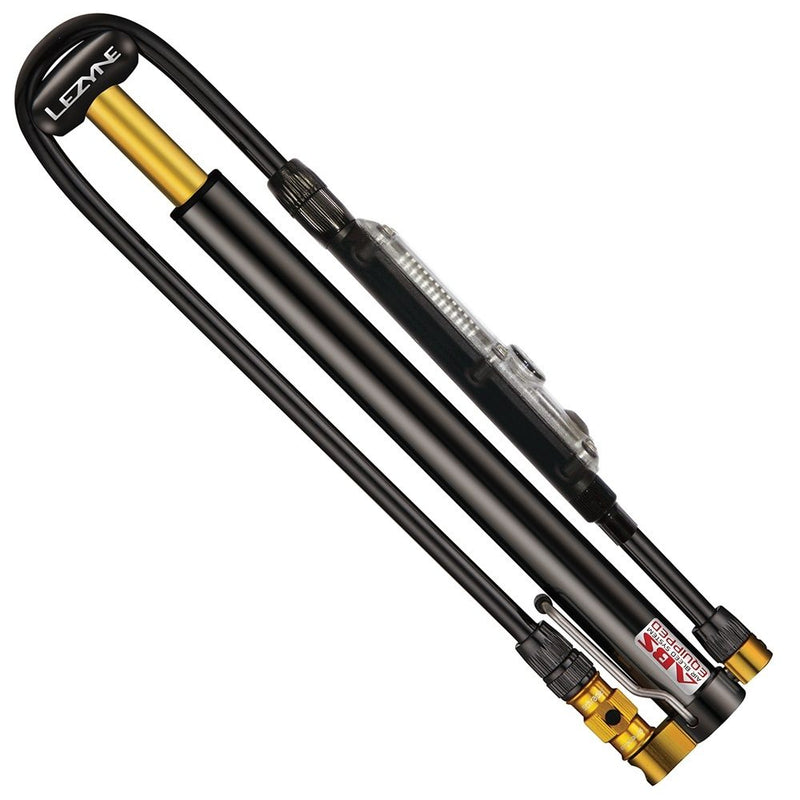 Lezyne Kompakt-Standpumpe Micro Floor Drive DIGITAL HPG