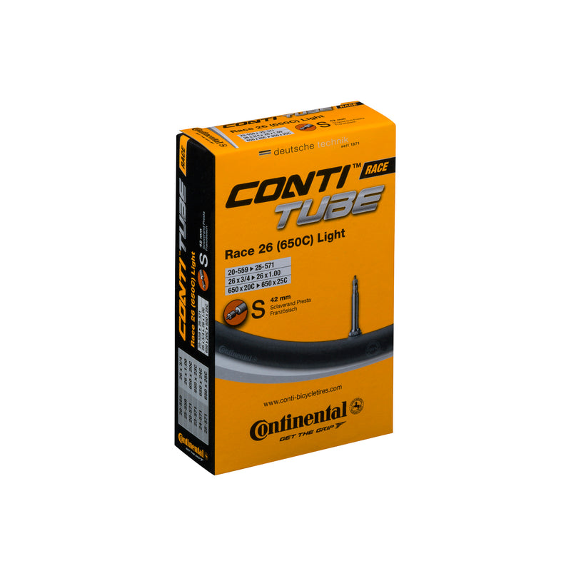 Continental Race Tube Light Presta 42Mm Valve Black 700X20-25C