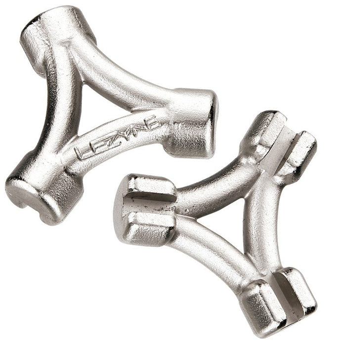 Lezyne 3-Way Spoke Wrench silver bike tools