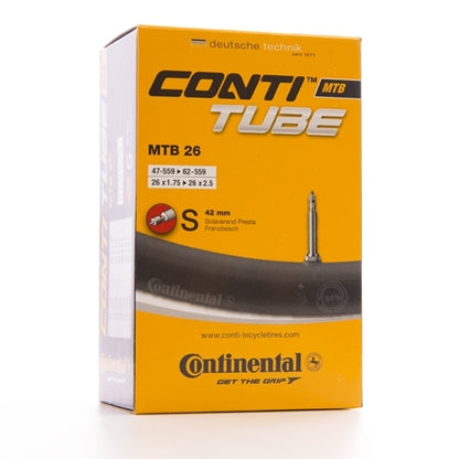Continental MTB Tube Presta 60Mm Valve Black 26X1.75-2.50"