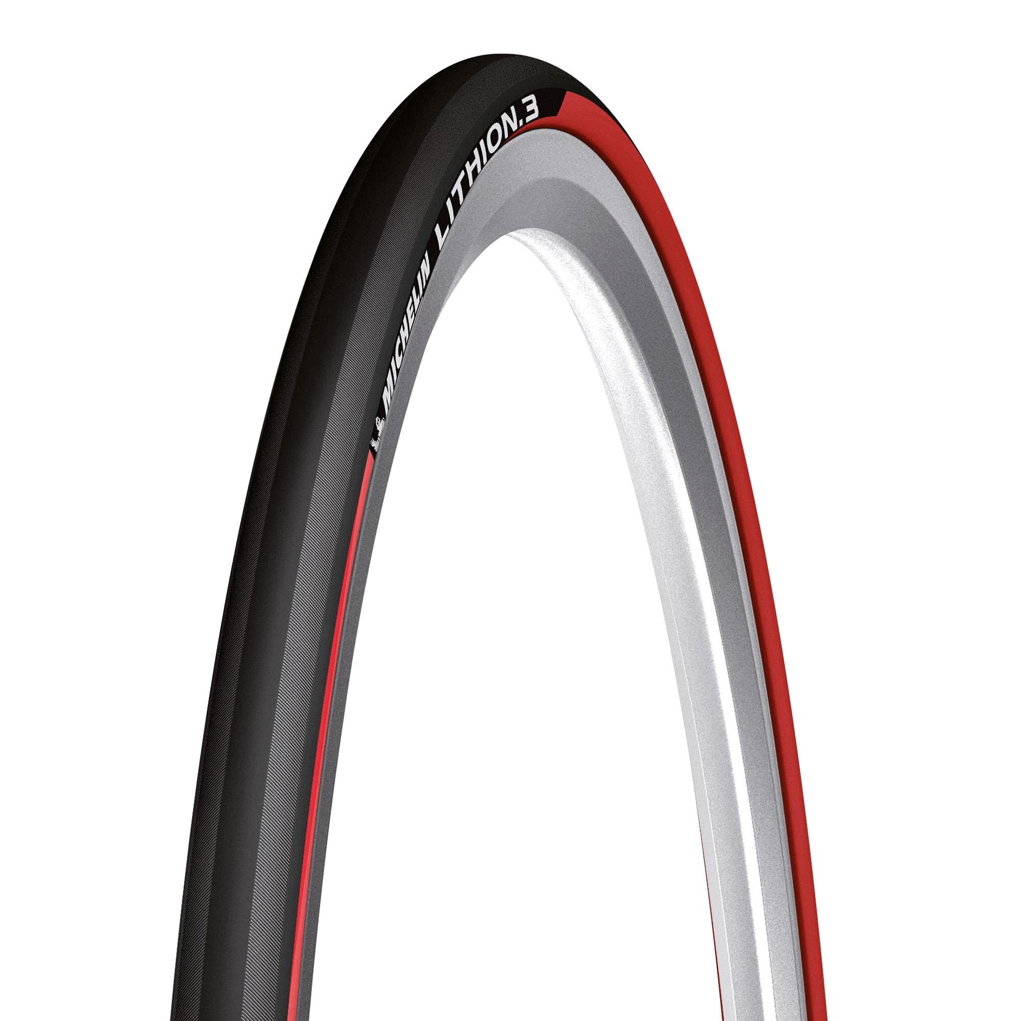 Michelin Lithion 3 Tyre 700 x 23c Red (23-622)