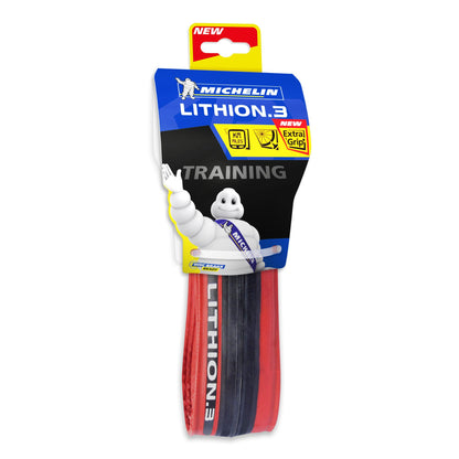 Michelin Lithion 3 Tyre 700 x 23c Red (23-622)