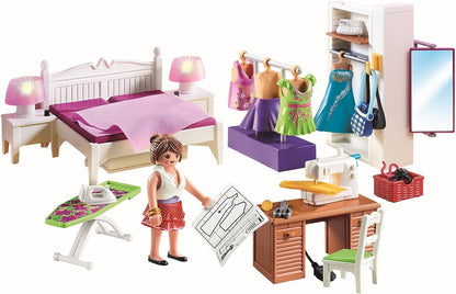 PLAYMOBIL Dollhouse Slaapkamer Met Mode Ontwerphoek - 70208