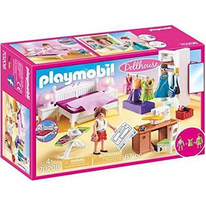 PLAYMOBIL Dollhouse Slaapkamer Met Mode Ontwerphoek - 70208
