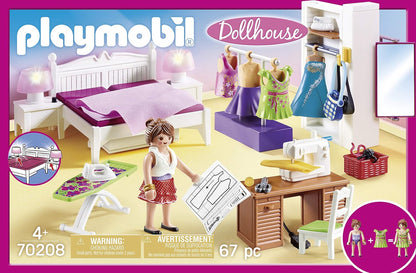 PLAYMOBIL Dollhouse Slaapkamer Met Mode Ontwerphoek - 70208