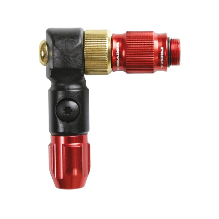 LEZYNE ABS-1 Pro Chuck Bicycle Valve Head, Presta & Schrader Compatible, High Performance, Bike Valve