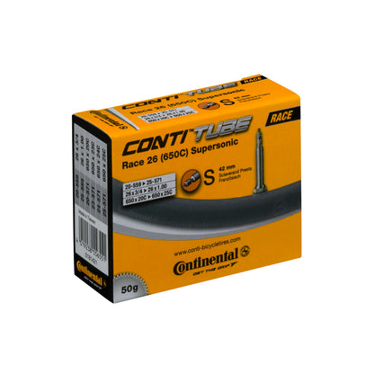 Continental Race Tube Supersonic Presta 42Mm Valve Black 700X20-25C