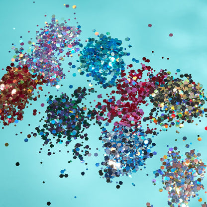 Smiffys Moon Glitter Mystic Chunky Glitter, Mixed Colours