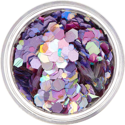 Smiffys Moon Glitter Mystic Chunky Glitter, Mixed Colours