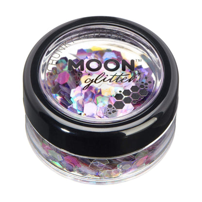 Smiffys Moon Glitter Mystic Chunky Glitter, Mixed Colours