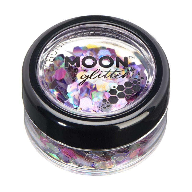 Smiffys Moon Glitter Mystic Chunky Glitter, Mixed Colours