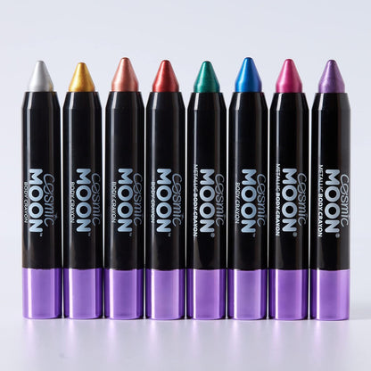 Smiffys Cosmic Moon Metallic Body Crayon, Silver
