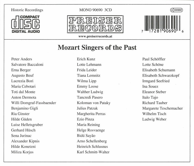 Mozart Singers of the Past / Various