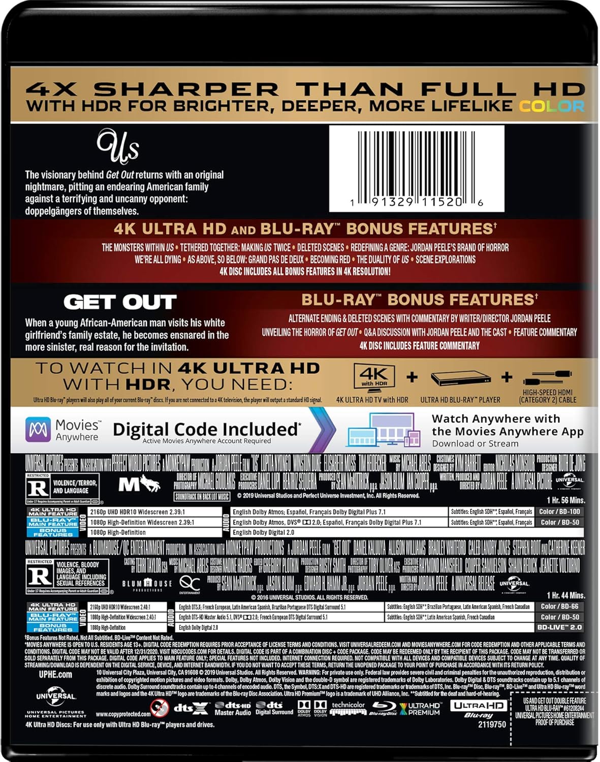 Us / Get Out Double Feature