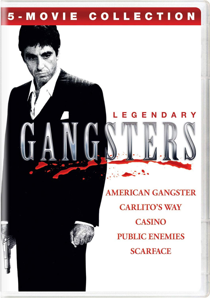 Legendary Gangsters: 5-Movie Collection (American Gangster / Carlitos Way / Casino / Public Enemies / Scarface)