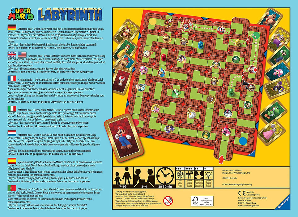 Ravensburger 26063 - Das verrückte Labyrinth Super Mario™ - mit den Figuren aus Super Mario™!" - ein Spieleklassiker für die ganze Familie!