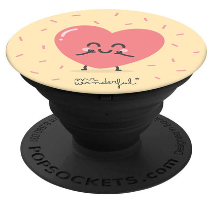 PopSockets Heart - Grip and Stand for Smartphone and Tablet Original Mr Wonderful, Tribe PSR03802